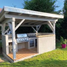 Grillhütte im Betonlook